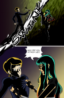 BladeChick comic, "Why did you attack us?"
